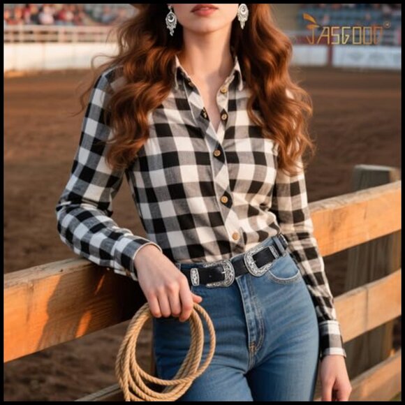 Double Buckle Western Belt Vintage Leather Adjustable Boho Cowgirl Style main image 6